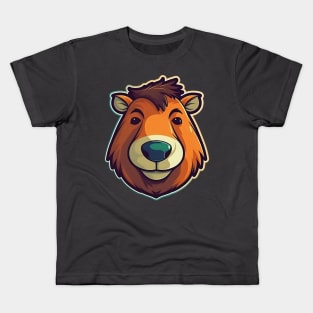 Cartoon capybara meme Kids T-Shirt